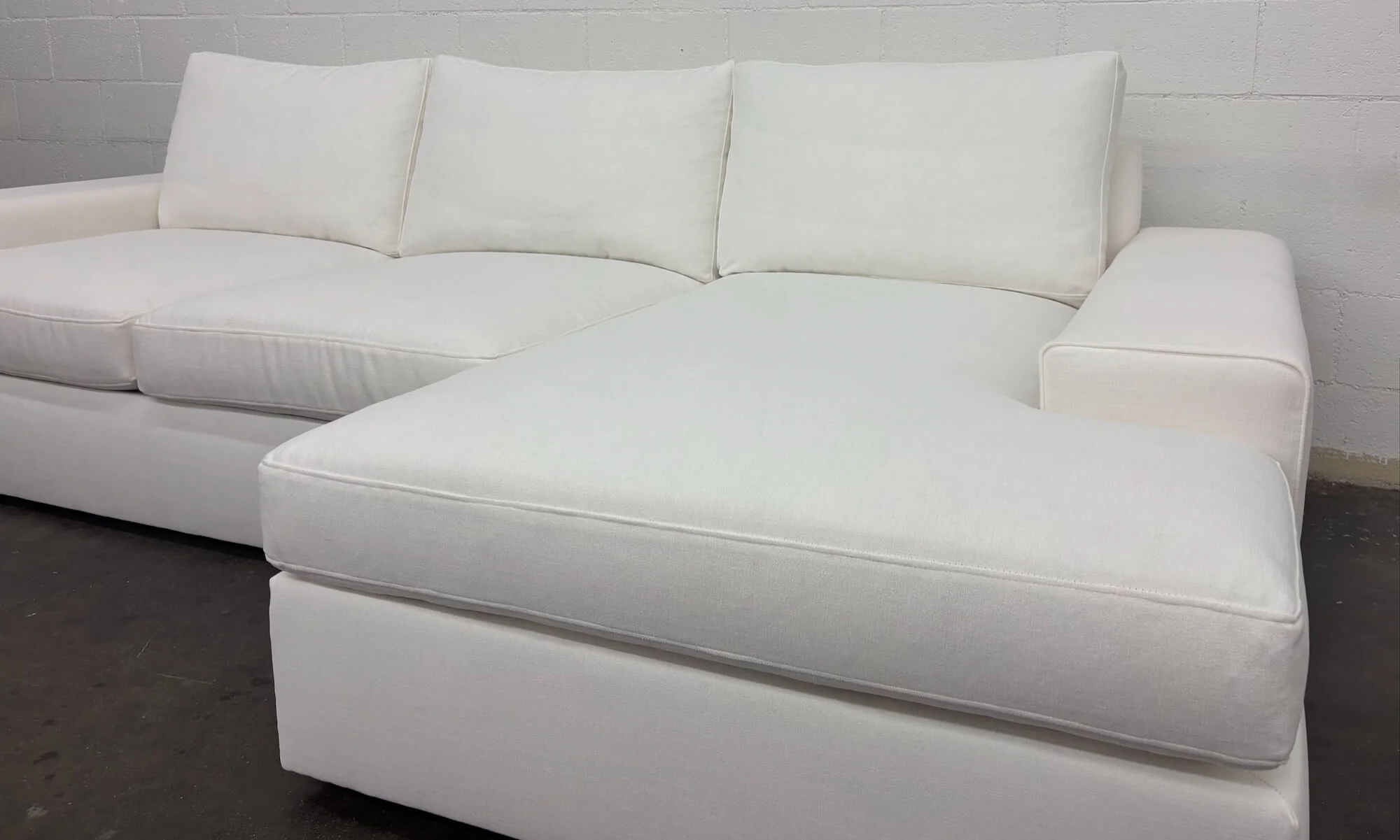 Blumen Chaise Sectional |Double Down | Extra Deep - Image 3