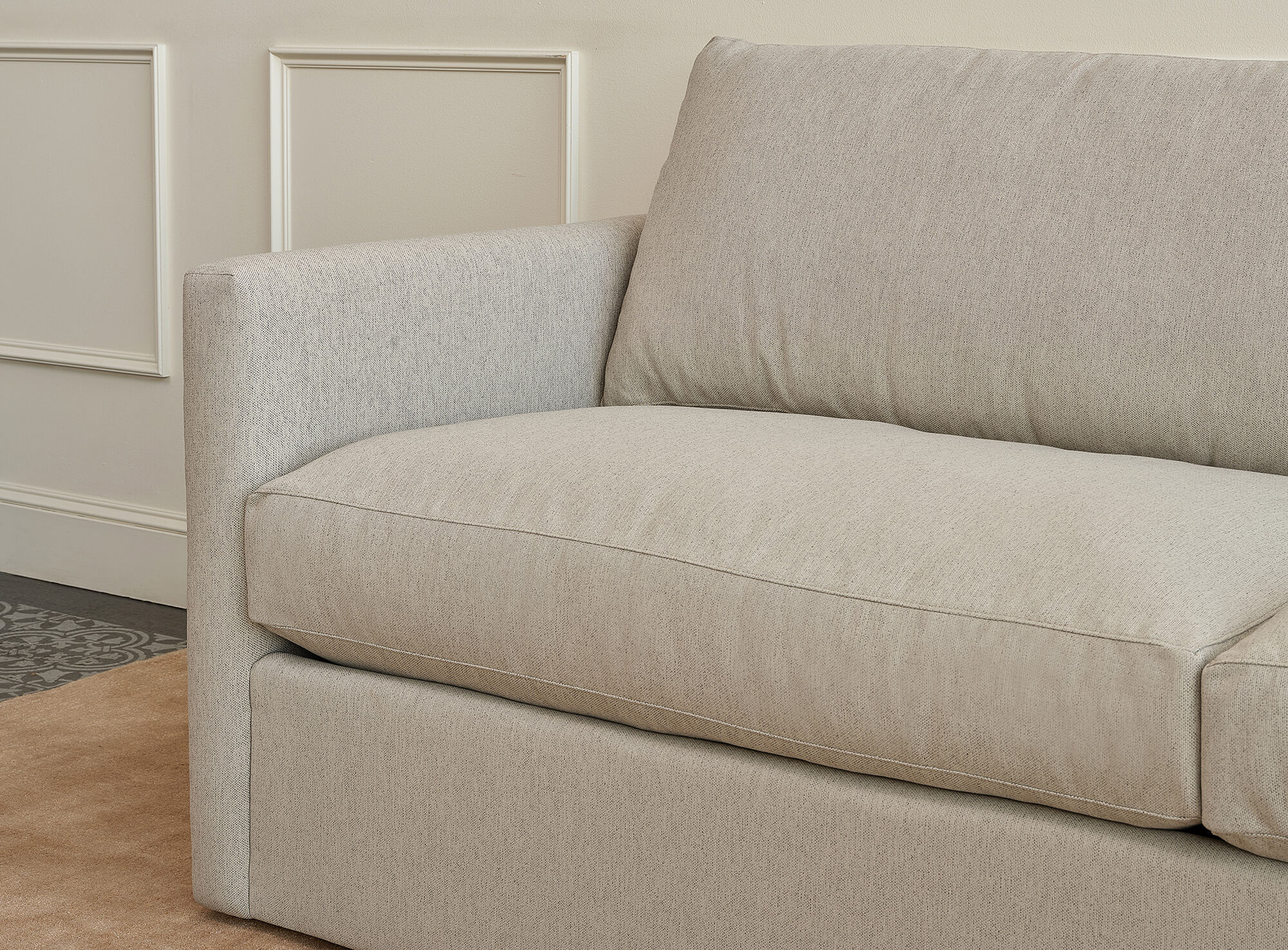 Franklin Chaise Sectional in Natural Latex - Image 3