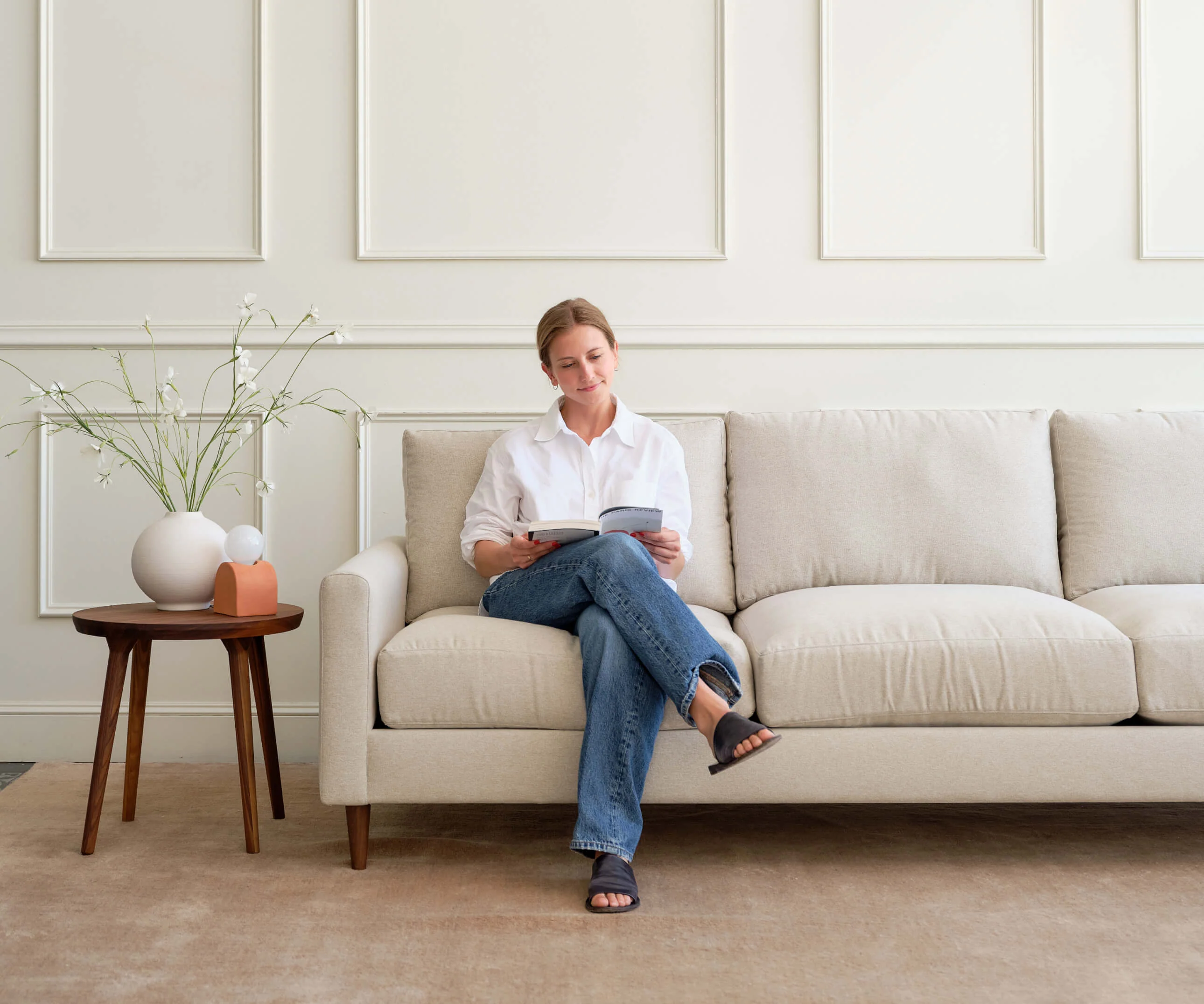 Lala Corner Sectional in Natural Latex - Image 5