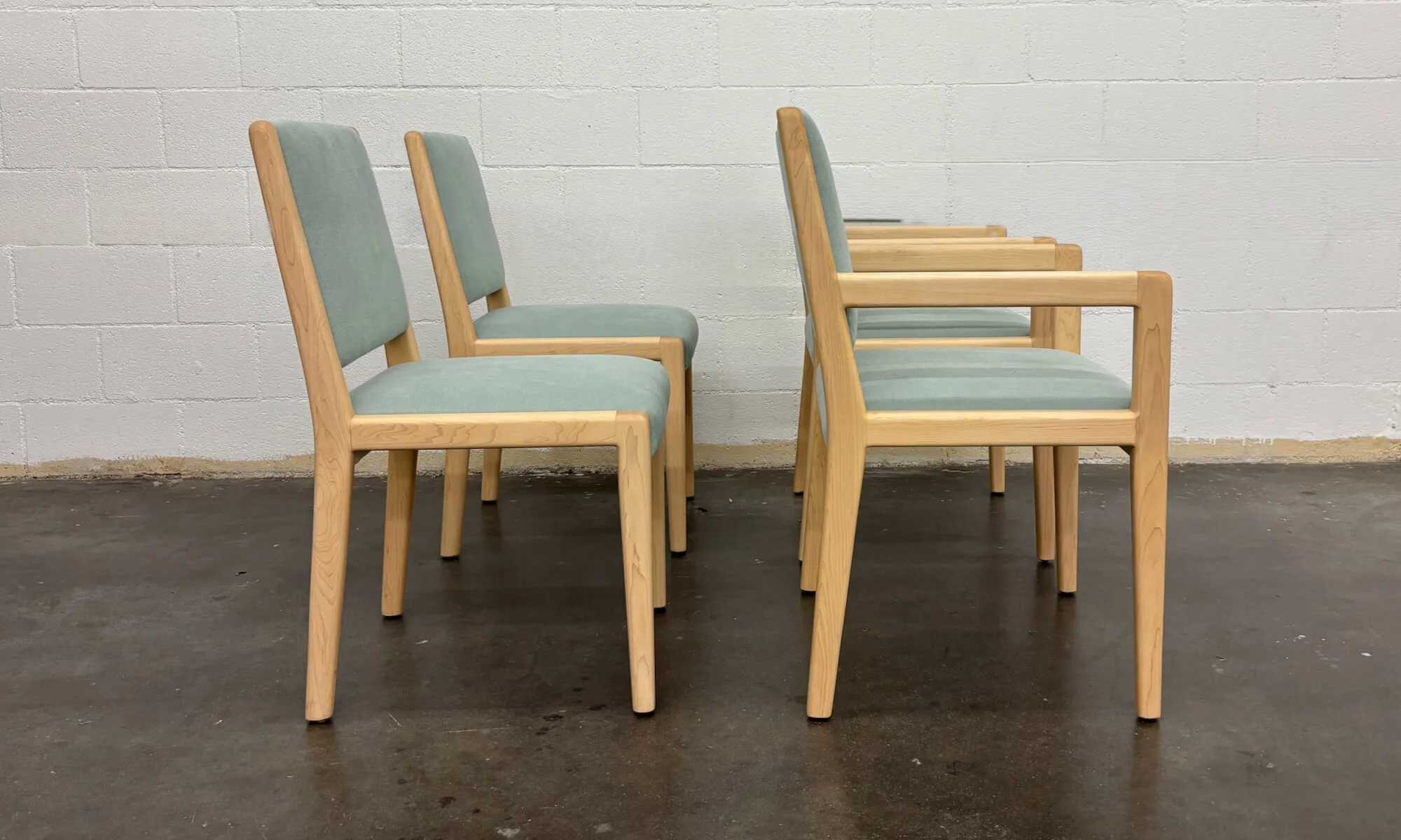 Set of 4 Jasmi Chairs | Natural Latex | Maple - Image 3